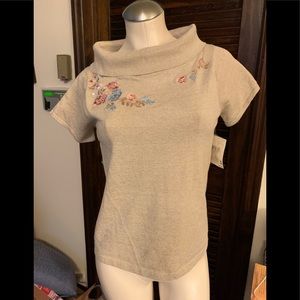 Susan Bristol linen/cotton S/S knit, S